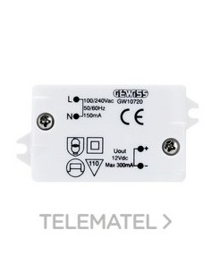 ALIMENTADOR 12V dc 300mA