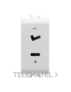 TOMA SELV 2P 6A 24V POLARIZADA 1M BL.