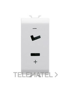 TOMA SELV 2P 6A 24V POLARIZADA 1 MOD.BL