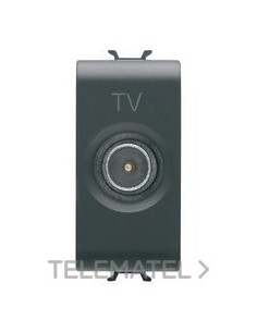 TOMA TV 1M DIRECTA CON.MACHO 9,5mm NEGRO