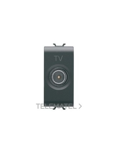 TOMA TV 1M DIRECTA CON.MACHO 9,5mm NEGRO