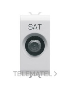 TOMA TV/SAT 1M DIRECTA CON.F-HEMBRA BL.
