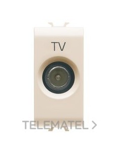 TOMA TV 1M DIRECTA MACHO 9,5mm MARFIL