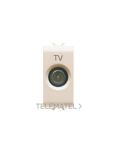 TOMA TV 1M DIRECTA MACHO 9,5mm MARFIL