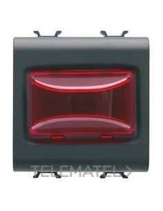 TESTIGO SALIENTE ROJO 3W 2M NEGRO