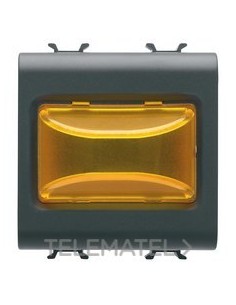 TESTIGO SALIENTE ÁMBAR 3W 2M NEGRO