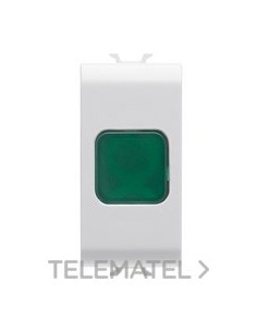 TESTIGO DE SEÑAL VERDE 1 MÓDULO BLANCO