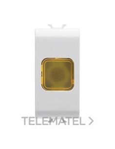 TESTIGO DE SEÑAL ÁMBAR 1 MÓDULO BLANCO