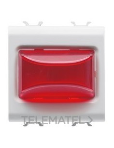 TEST SALIENTE ROJO 3W 2 MÓDULOS BLANCO