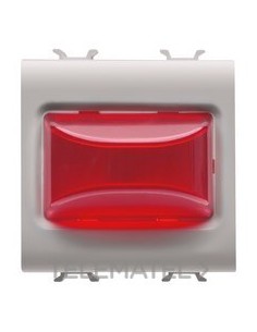 TEST SALIENTE ROJO 3W 2 MÓDULOS BEIGE