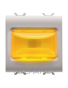 TEST SALIENTE ÁMBAR 3W 2 MÓDULOS BEIGE