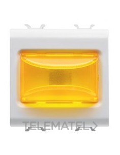 TEST SALIENTE ÁMBAR 3W 2 MÓDULOS BLANCO
