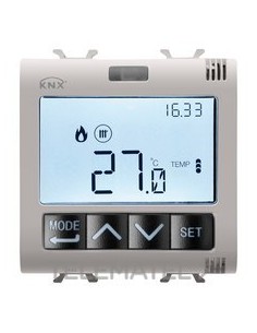 TERMOSTATO TEMP.+HUM.KNX EMPT.BG