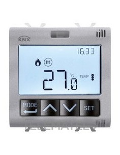 TERMOSTATO T+H KNX EMP 2M TITANIO