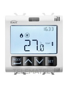 TERMOSTATO TEMP+HUMEDAD KNX EMP. BL
