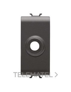 TAPA CIEGA 1M SALIDA CABLE NEGRO