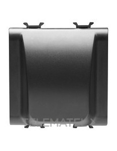 TAPA CIEGA 2M SALIDA CABLE NEGRO