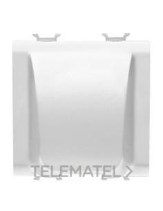 TAPA CIEGA 2 MÓDULOS SALIDA CABLE BLANCO