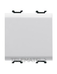 TAPA CIEGA 2 MÓDULOS BLANCO