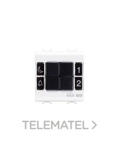 BOTONERA DE EMPOTRAR 4 CAN. KNX BLANCO