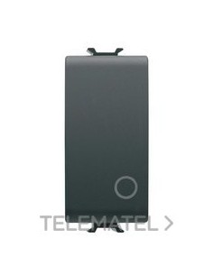 PULSADOR 1M 2P NA 16A NEGRO