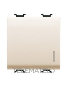 PULSADOR 2M 1P NA 16A ILUM.LOC.MARFIL