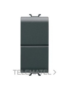 PULSADOR 1M DOBLE NA 16A NEGRO