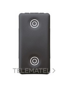 PULSADOR 1P DOBLE NA 10A SY/BK