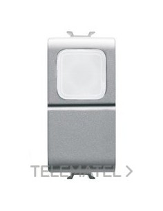 PULSADOR 1M 1P NA 16A TEST.TRANS.TITANIO