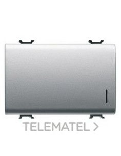 PULSADOR 3M 1P NA 16A LUM. LOC.TITANIO