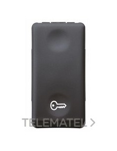 PULSADOR 1P NA 10A -LLAVE- SY/BK