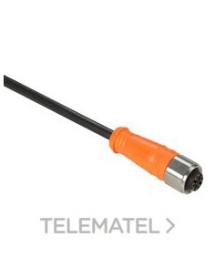 CONECTOR HEMBRA M12 INOXIDABLE IP69K 2m