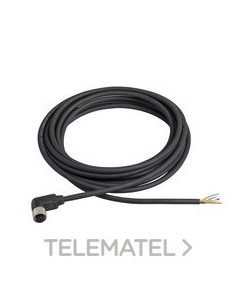 CONECTOR HEMBRA M12 acodado-80 5m