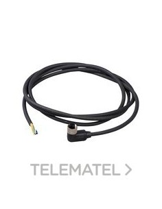 CONECTOR HEMBRA M12 acodado-80 2m