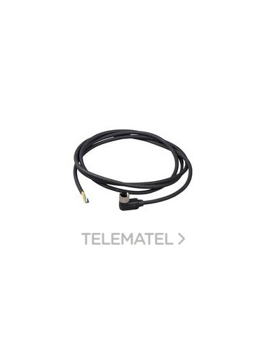 CONECTOR HEMBRA M12 acodado-80 2m