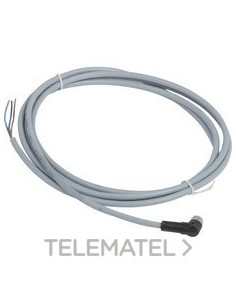 CONECTOR CABLE PVC HEMBRA M8 4pin 90o