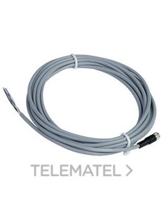 CONECTOR CABLE PVC HEMBRA M8 4pin 5m