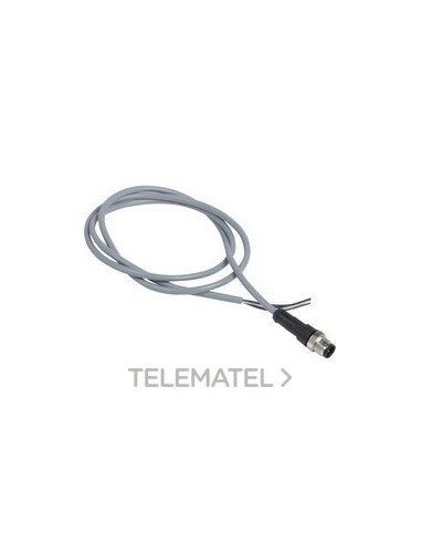 CONECTOR CABLE PVC MACHO M12 4pin 1m