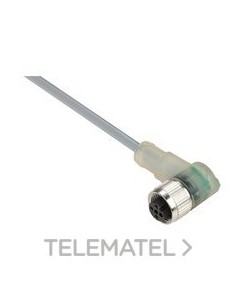 CONECTOR CBL.PVC H M12 PNP LED 10m
