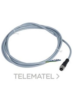 CONECTOR CABLE PVC HEMBRA M12 5pin 2m