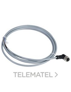 CONECTOR CABLE PVC HEMBRA M12 4pin 2m