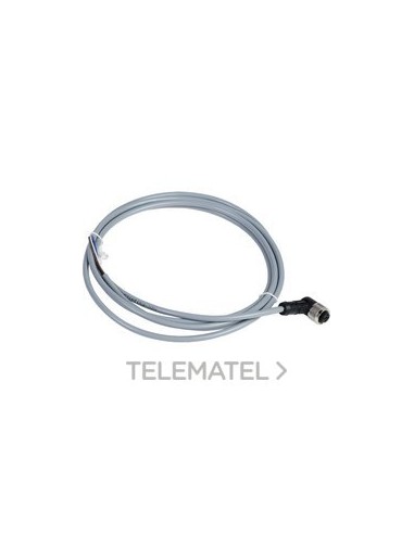 CONECTOR CABLE PVC HEMBRA M12 4pin 2m