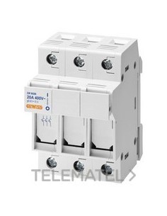 PORTAFUS.SECC.3P 8,5X31,5 400V 20A