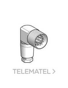 CONECTOR M23 MACHO 90U