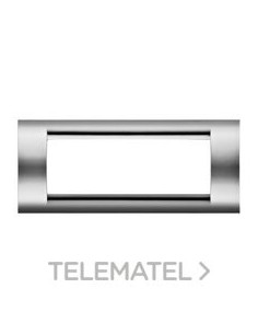 PLACA 6MOD.COLOR CROMO SOFT PLAYBUS