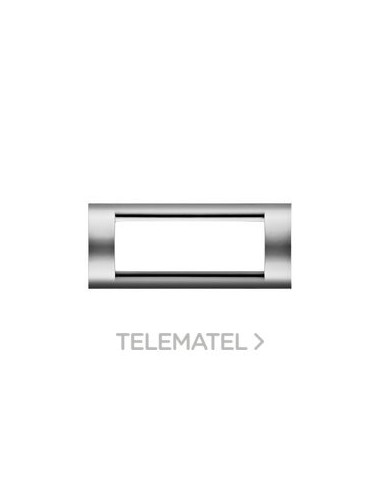 PLACA 6MOD.COLOR CROMO SOFT PLAYBUS