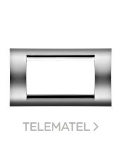 PLACA 4MOD.CROMO SOFT PLAYBUS