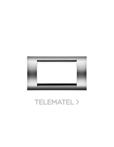 PLACA 4MOD.CROMO SOFT PLAYBUS