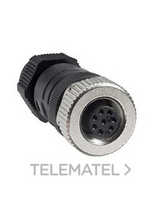 CONECTOR M12 HEMBRA RECTO 8 POLOS