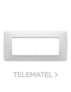 PLACA ONE 6 MÓDULOS BLANCO SATINADO